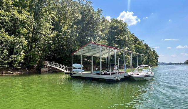 Douglas Lakefront Cabin - Private Dock - Sauna - Theater Room - Hot Tub- Firepit