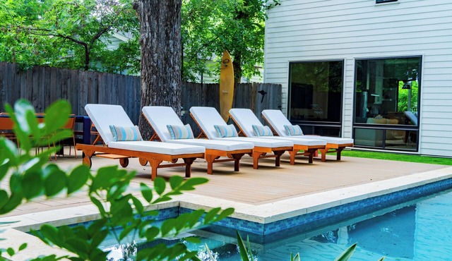 East Austin Hideout with a pool