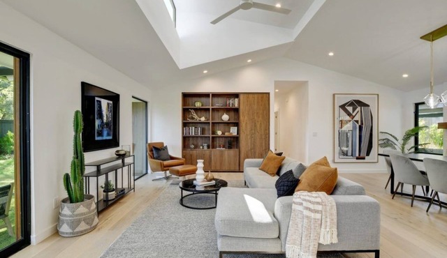 Luxury mid-century modern-inspired home