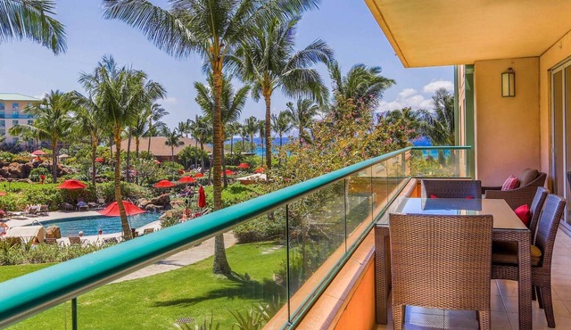 Maui Resort Rentals: Honua Kai Konea 249, Spacious Interior Courtyard 3BR w/Partial Ocean Views