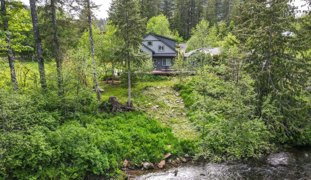Modern River Front Cabin, Hot Tub, Detached Office in Carson