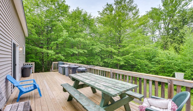 Near Snowmobiling: Secluded Harmony Cabin w/Deck!