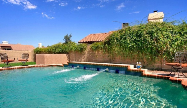 New listing-Backyard Playground! Putting Green , Sport Court, Heated Pool & Spa!