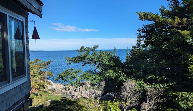 Oceanfront Cabin-Castle in Maine Woods