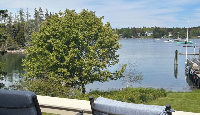 Oceanfront Cape with dock on Bass Harbor