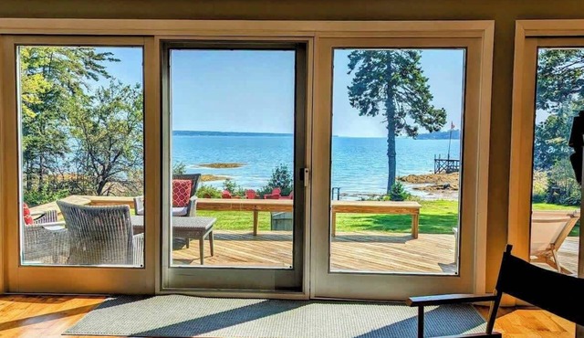 Oceanfront Cottage with Private Beach & Fire Pit