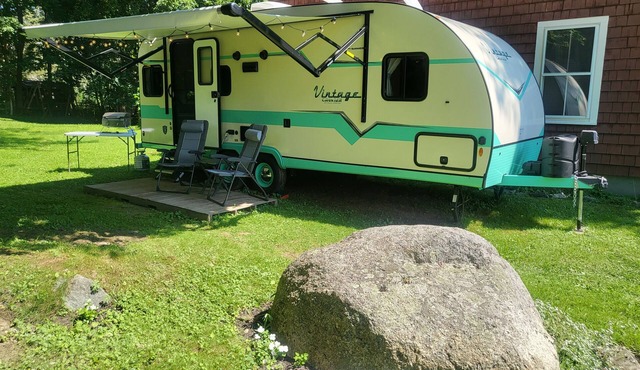 Retro-Style Modern Camper, 2 Hours to Acadia & Bar Harbor, Easy Pick-Up Off I-95