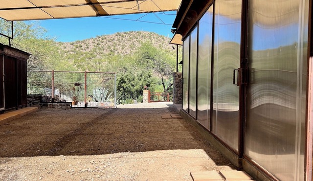 River side Container Home in the remote desert canyon of Aravaipa. SHARED YARD. in Winkelman