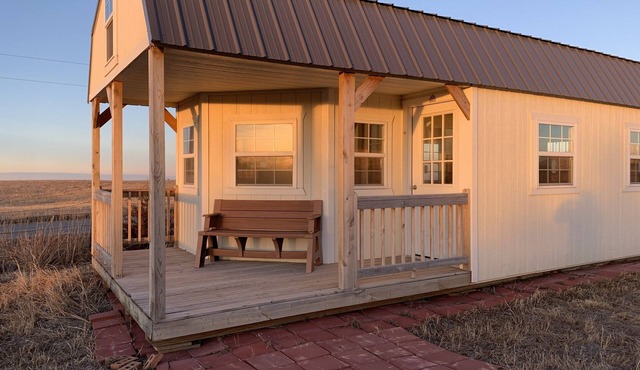 RV Camp Site with Rustic Camping Lodge