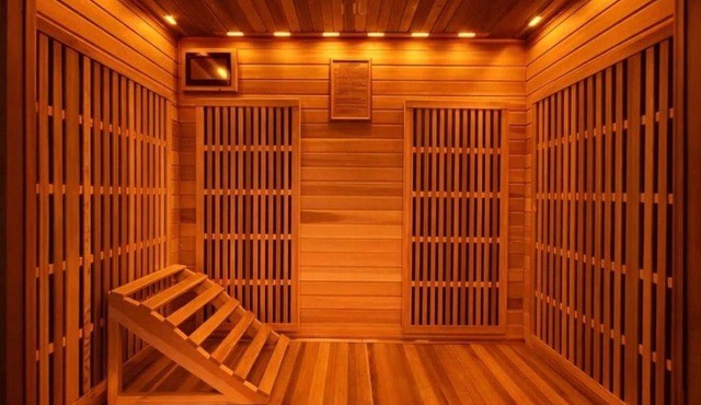 Sauna Cabin Hot Tub Vintage Jukebox Fire Pit