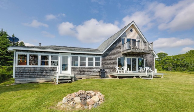 Shorefront House w/Views, 14 Mi to Acadia NP