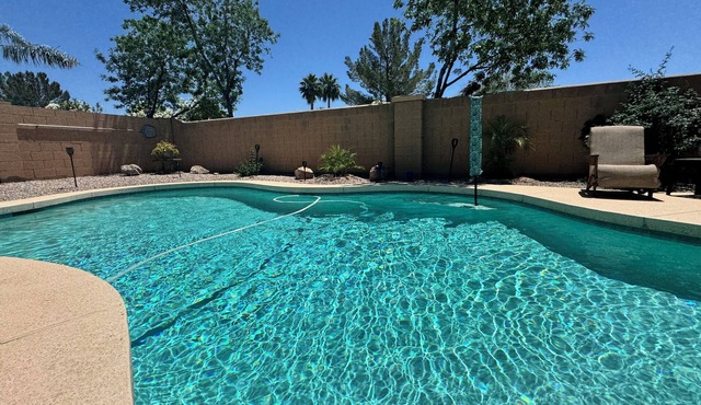 Spacious 4-bedroom ranch style home, family friendly with pool in Mesa.