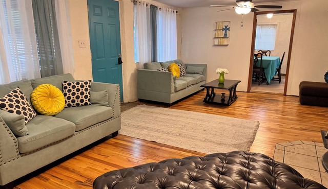 Stay in a vintage adobe mountain home with modern touches. Great retreat!