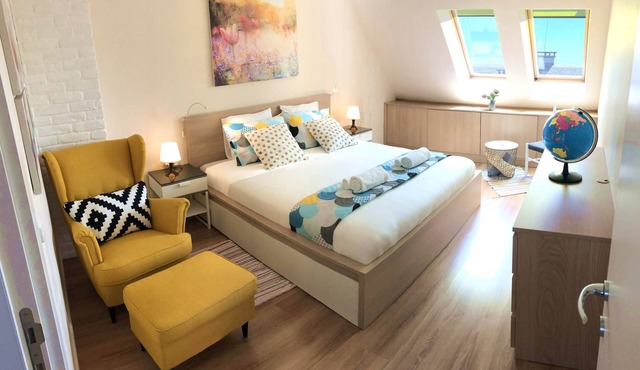 Unique Luxurious Jacuzzi PENTHOUSE DUPLEX in City Center! 2 BATHS! Free PARKING! in Sofia