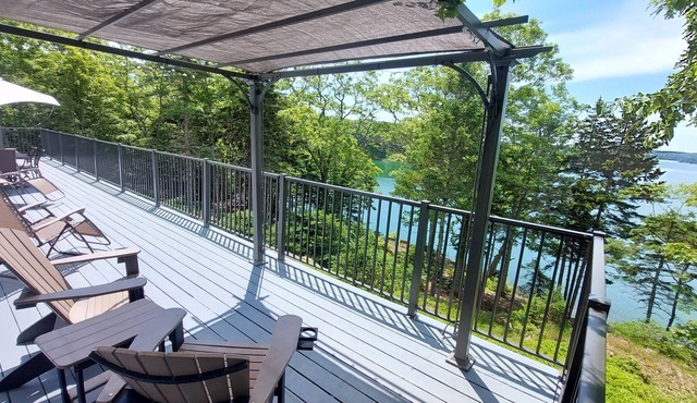 Waterfront Home with Expansive 50-Foot Deck and Stunning Water Views