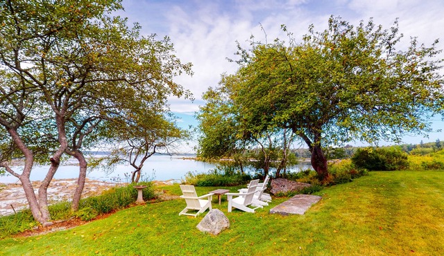 Waterfront house steps from the water with amazing views - dog-friendly