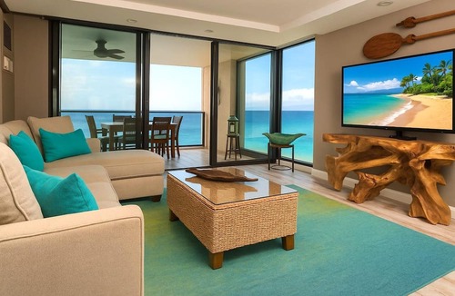 Honokowai Condo | Mahana Villas | Oceanfront 2 BR Sleeps 6 | Car Incl. w/6+ Nights | MAH-1211 by KBM