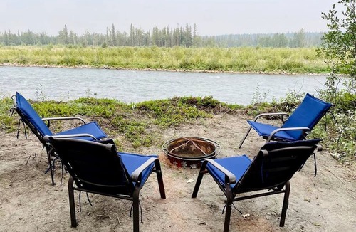 Calgary RV Rental | Family-Friendly Glamping: Explore Alberta's Beauty in Our Pet-Ready Bell Tent by the River