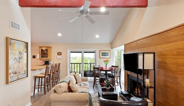 King bed, view, patio, .33 miles to Barton Springs/Zilker Park, @2 miles to DT!